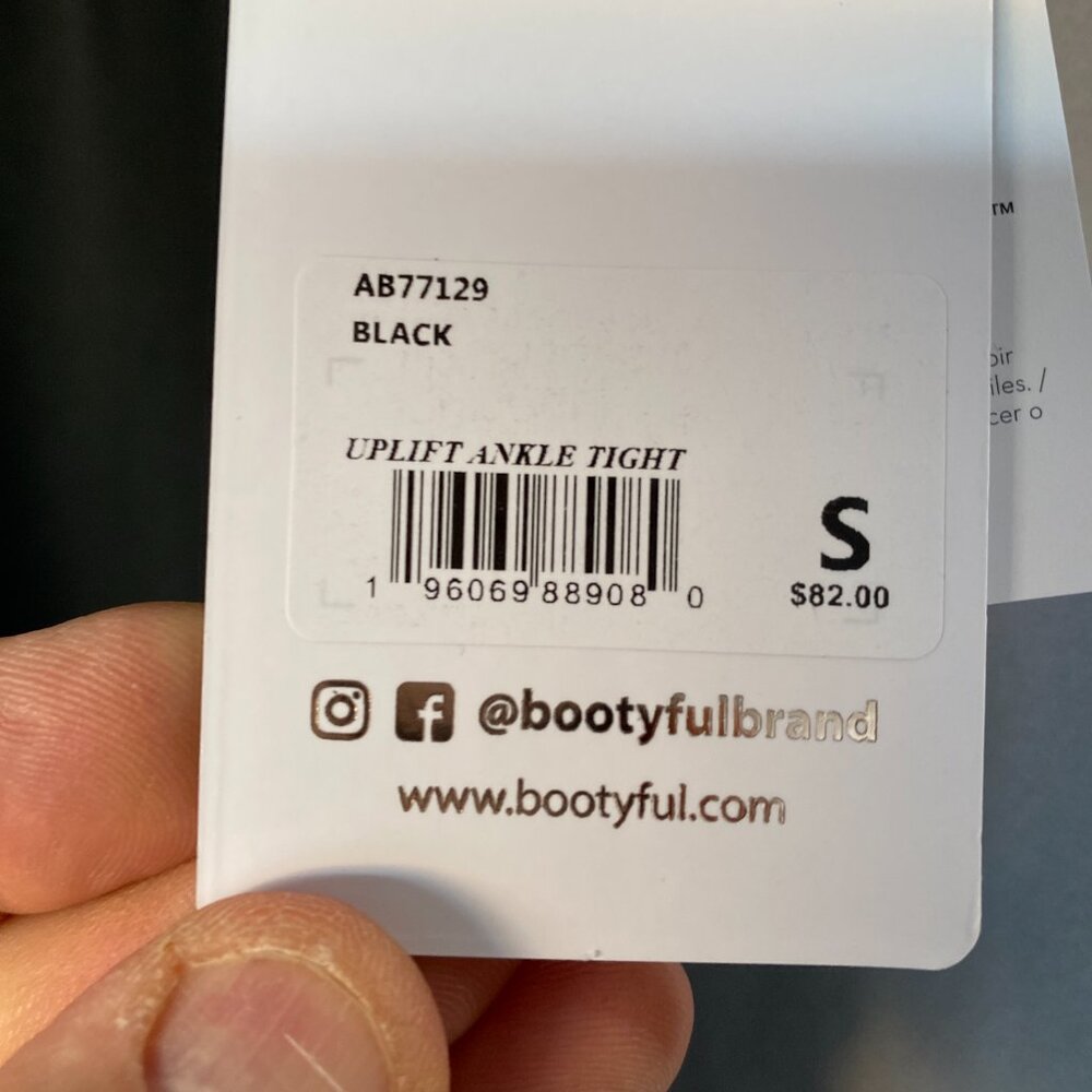 Bootyful by 90 Degree by Reflex Elevate High Rise Contour Ankle Tights | Size S - Picture 4 of 7